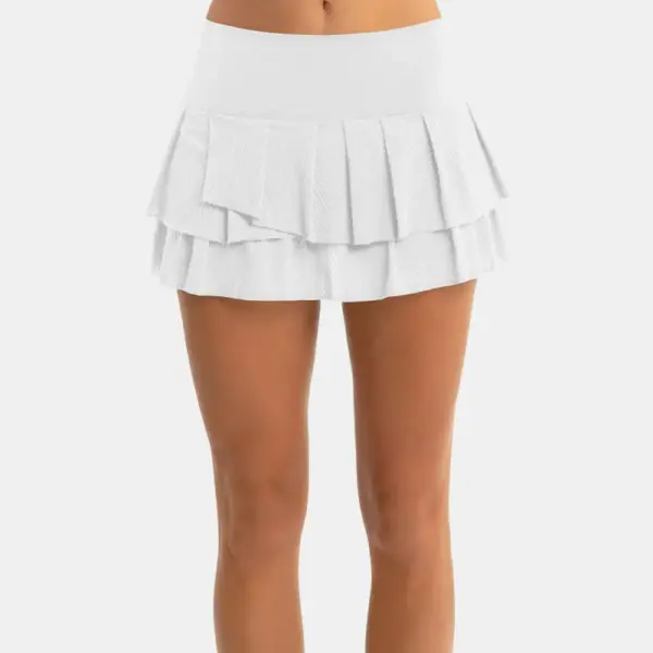 Lucky in Love Wavy Pleat Tier Skirt Women's - Image 3