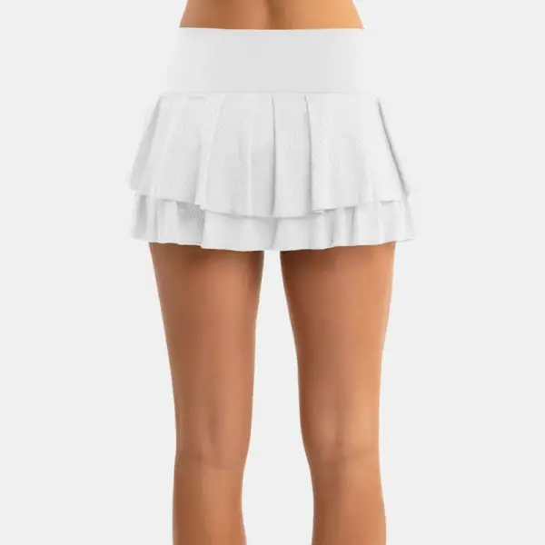 Lucky in Love Wavy Pleat Tier Skirt Women's - Image 4