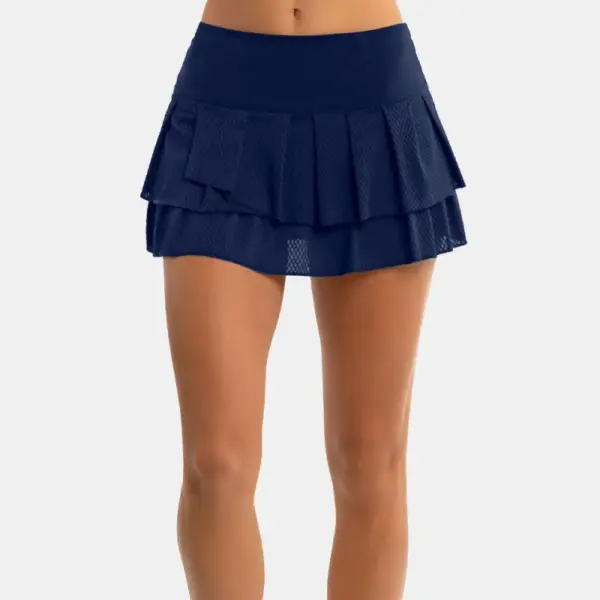 Lucky in Love Wavy Pleat Tier Skirt Women's - Image 5