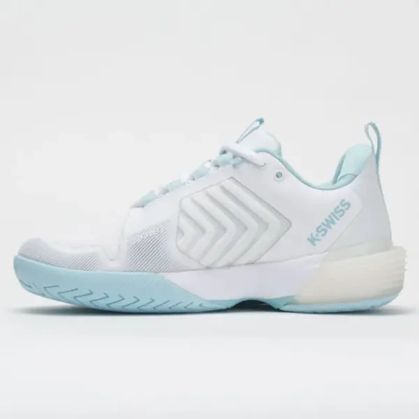 K-Swiss Ultrashot 3 Women's White/Blue Glow - Image 2
