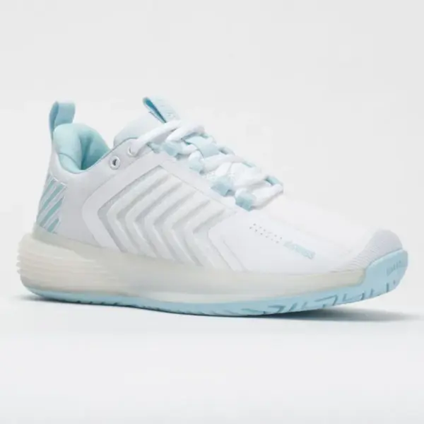 K-Swiss Ultrashot 3 Women's White/Blue Glow - Image 5