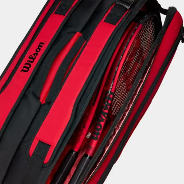 Wilson Super Tour 9 Pack Clash v2 Black/Red - Image 3