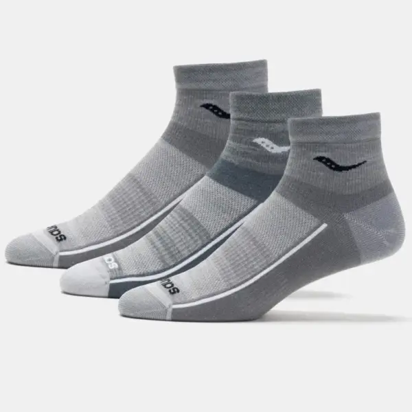 Saucony Inferno Ultralight Quarter Socks 3 Pack - Image 3