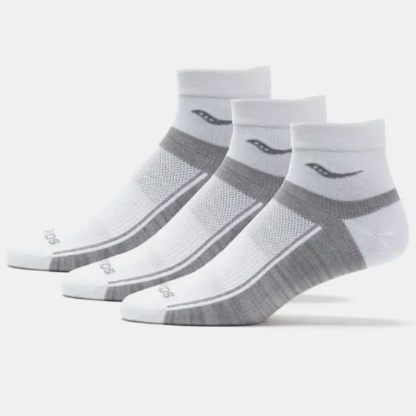 Saucony Inferno Ultralight Quarter Socks 3 Pack - Image 4